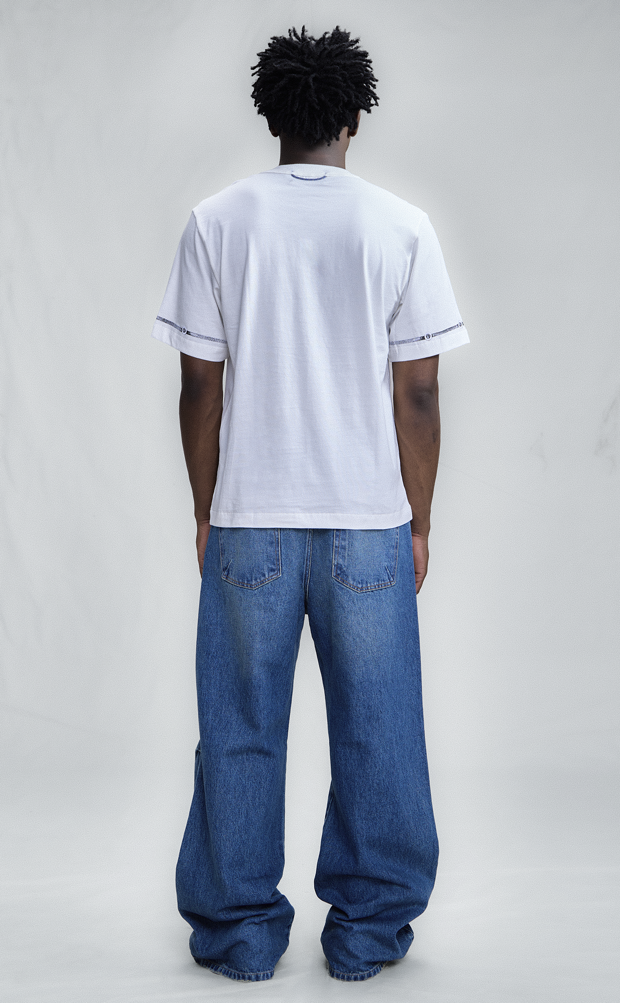 TSHIRT QC BUTTONS REGULAR OFF WHITE