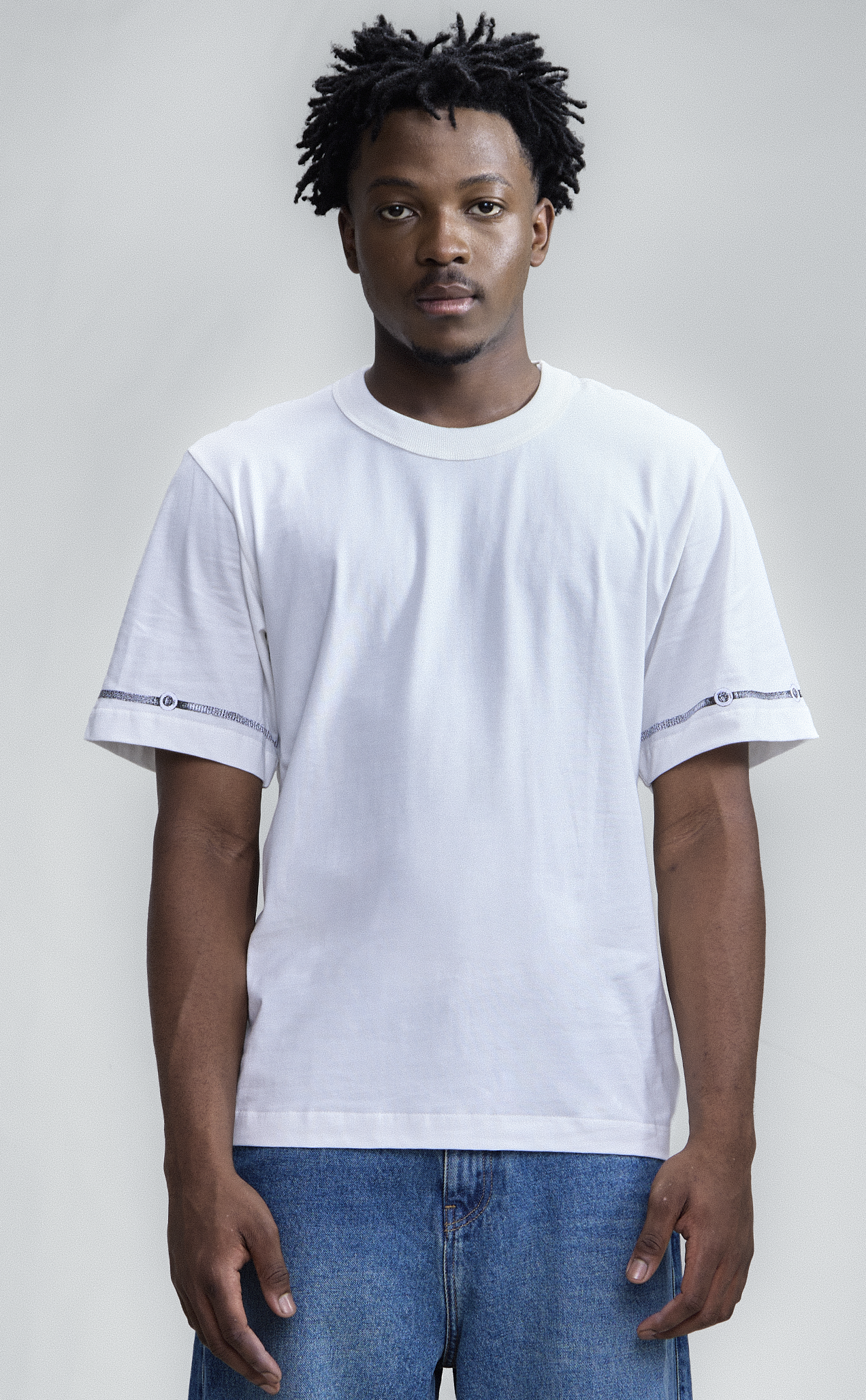 TSHIRT QC BUTTONS REGULAR OFF WHITE