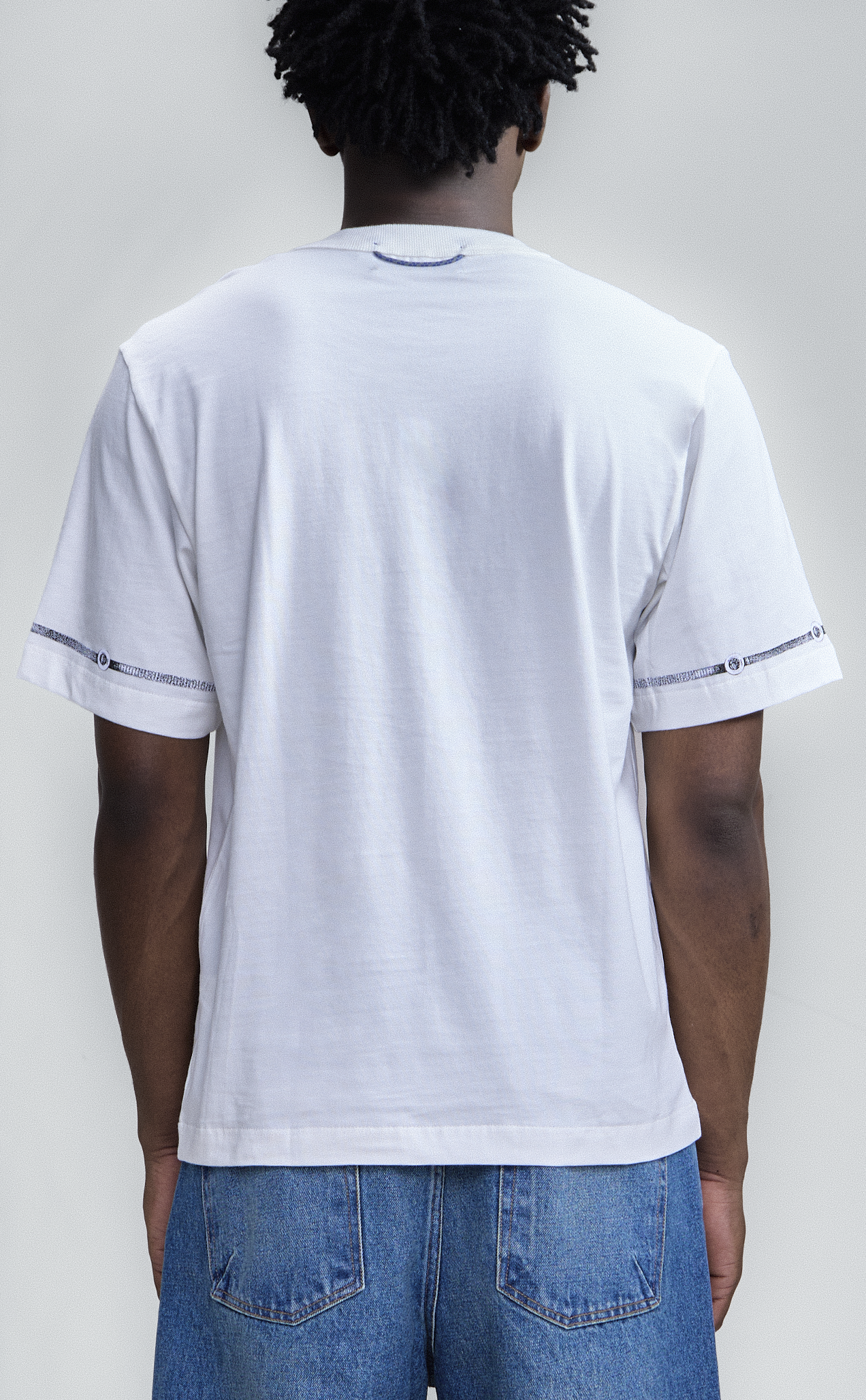 TSHIRT QC BUTTONS REGULAR OFF WHITE