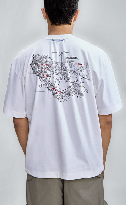 TSHIRT QC MAPS BOXY OFF WHITE