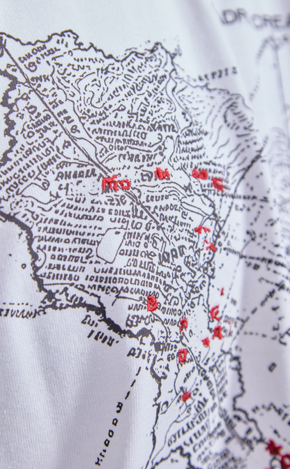 TSHIRT QC MAPS BOXY OFF WHITE