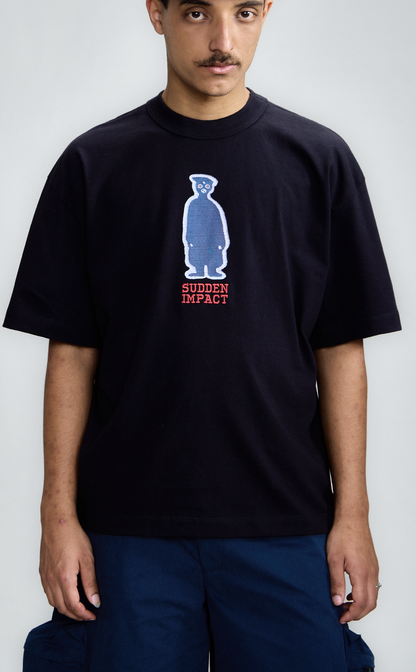 TSHIRT QC SUDDEN PATCH BOXY BLACK