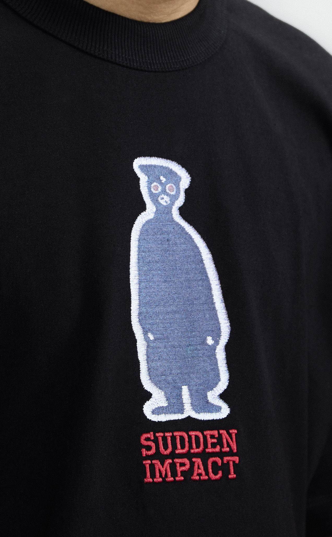 TSHIRT QC SUDDEN PATCH BOXY BLACK