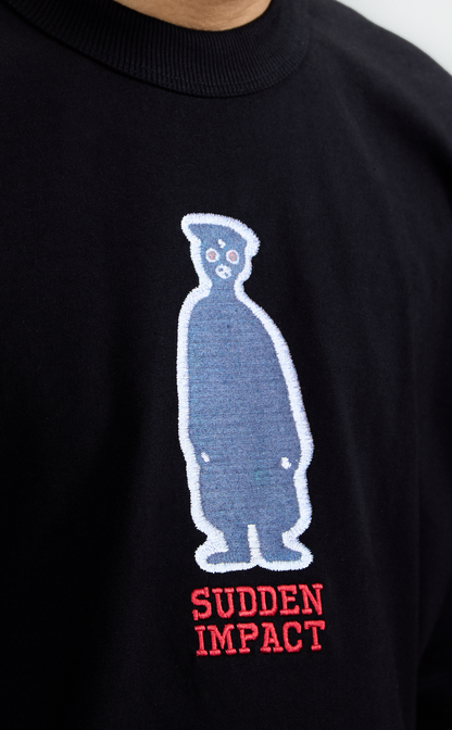 TSHIRT QC SUDDEN PATCH BOXY BLACK