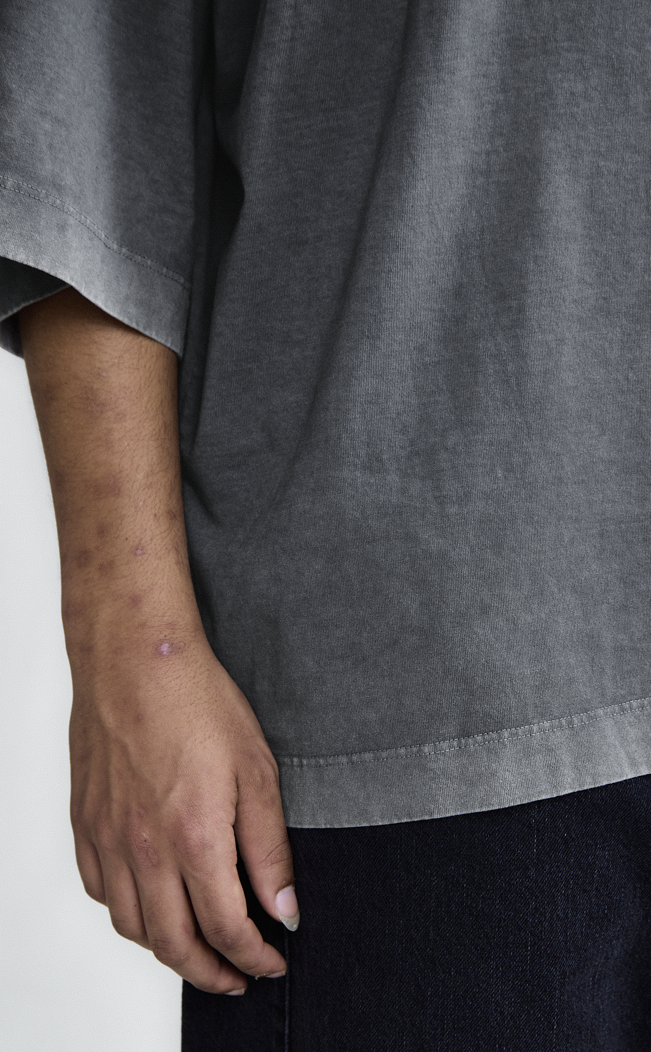 TSHIRT QC POSTART RAGLAN OVER MARBLE GREY