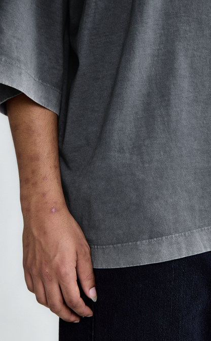 TSHIRT QC POSTART RAGLAN OVER MARBLE GREY