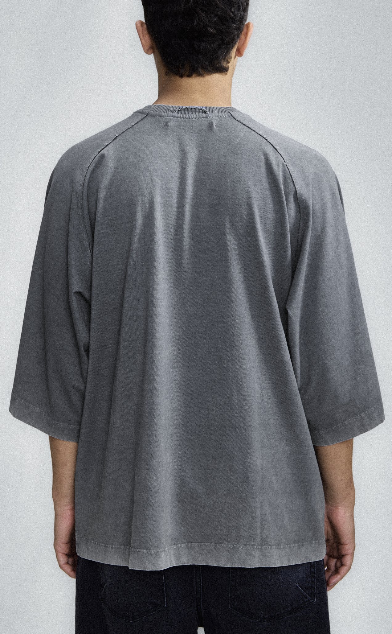 TSHIRT QC POSTART RAGLAN OVER MARBLE GREY