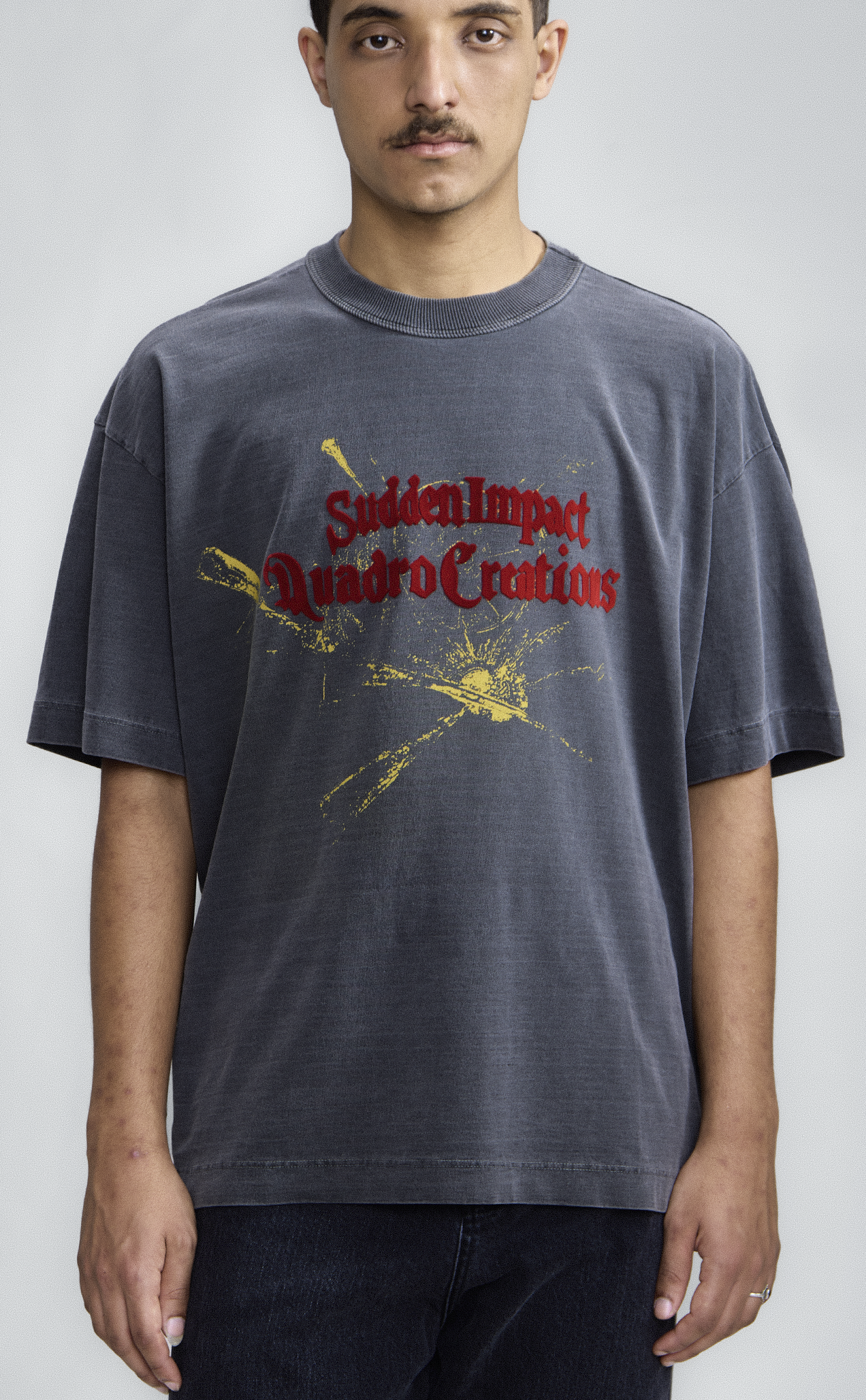 TSHIRT QC SUDDEN IMPACT BOXY MC STONED BLACK