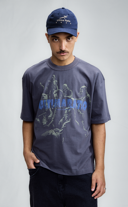 TSHIRT QC RATIO MEN BOXY DARK GREY