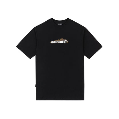 Logo News TShirt In Black