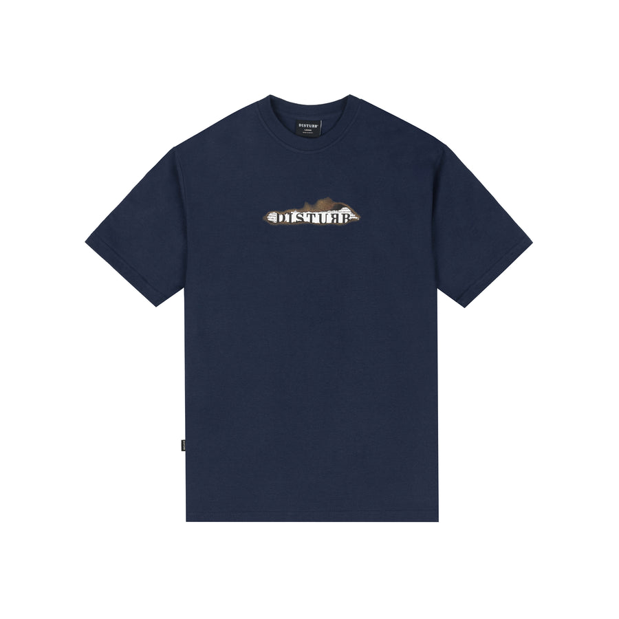 Logo News TShirt In Navy
