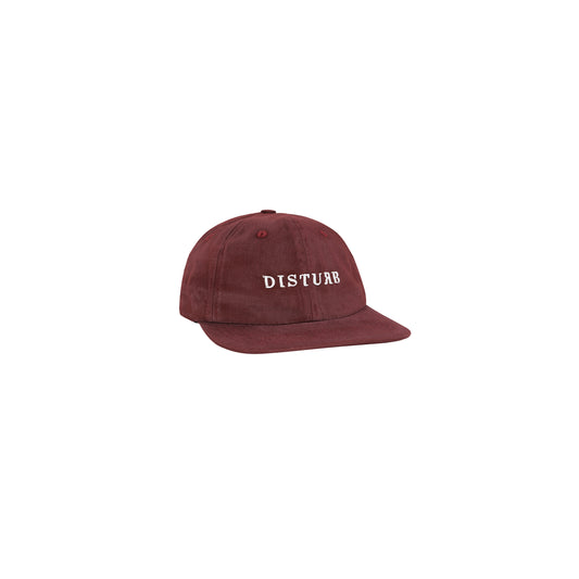 Washed 6-Panel In Burgundy