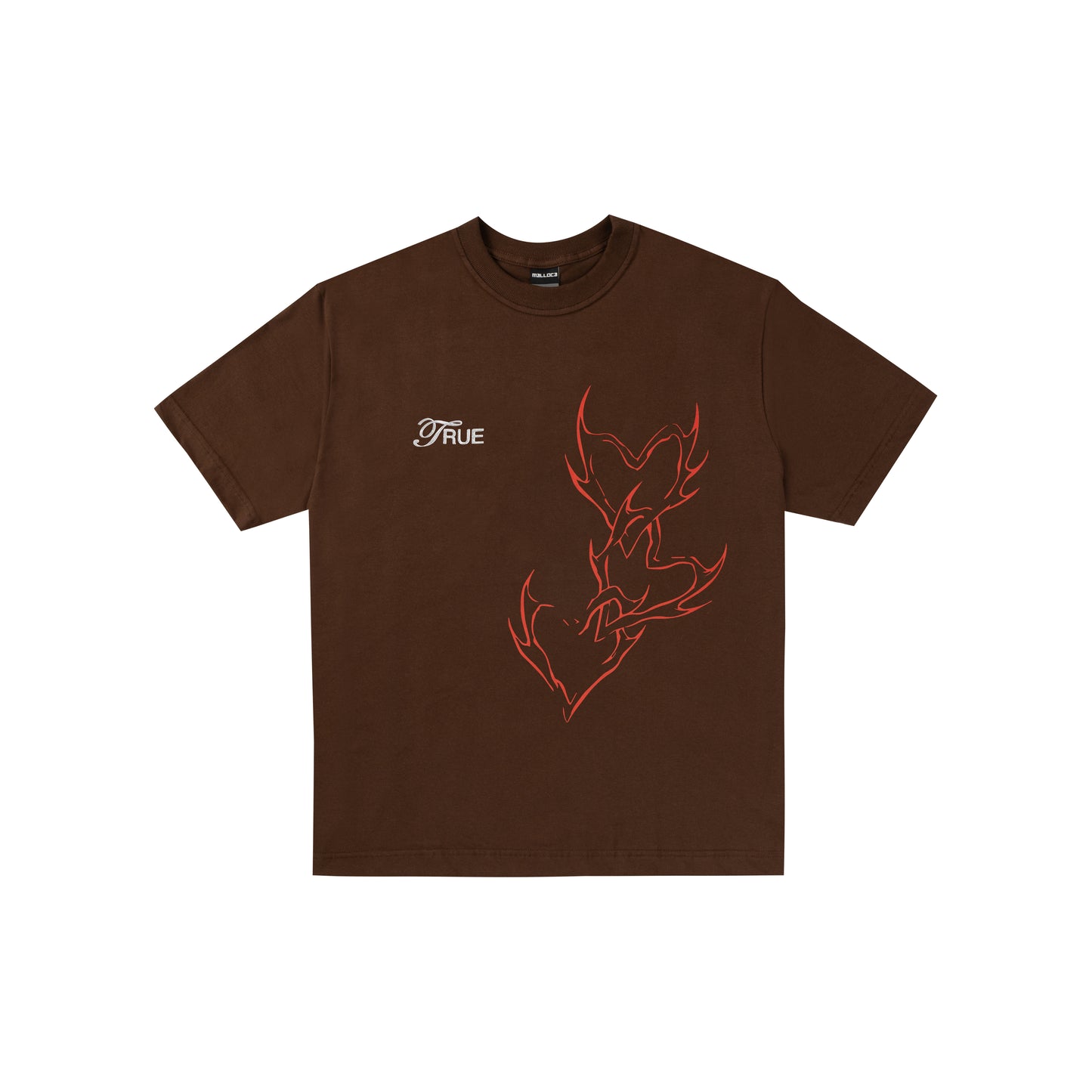 TEE TRUE "LOVED" MARROM