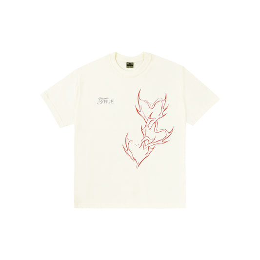 TEE TRUE "LOVED" OFF WHITE
