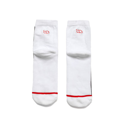 SOCKS JACQUARD "C" WHITE