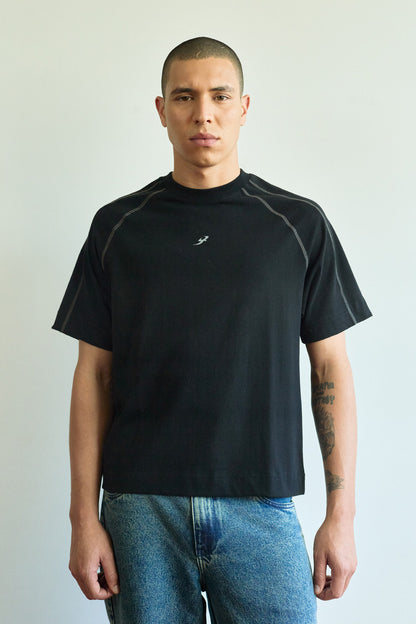 Camiseta Recortada B Garca Preta