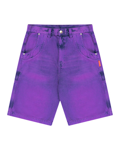 BERMUDA JEANS DOUBLE HAND LILAS