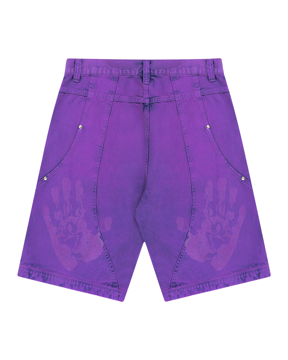 BERMUDA JEANS DOUBLE HAND LILAS