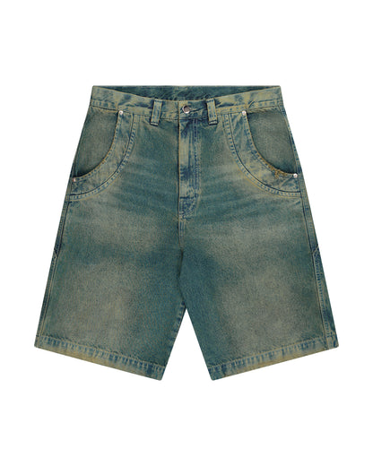 BERMUDA JEANS CURVAS PANTANO