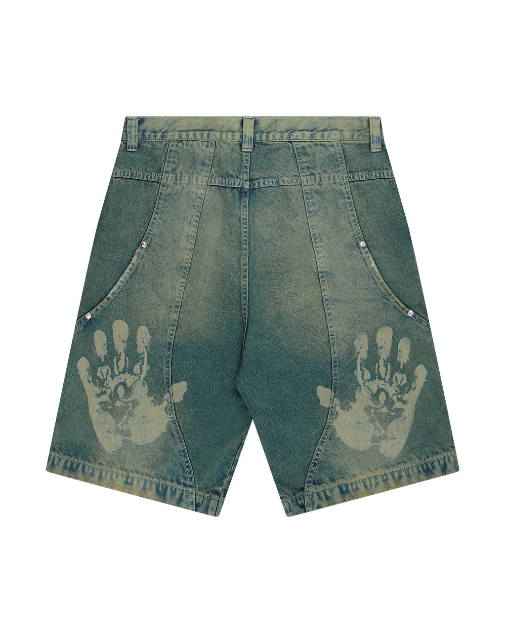 BERMUDA JEANS CURVAS PANTANO