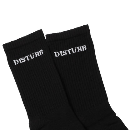 D Circle Socks In Black