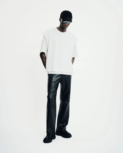 Layered Tshirt Bone White