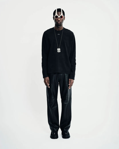 Padded Long Sleeve Tshirt  Black