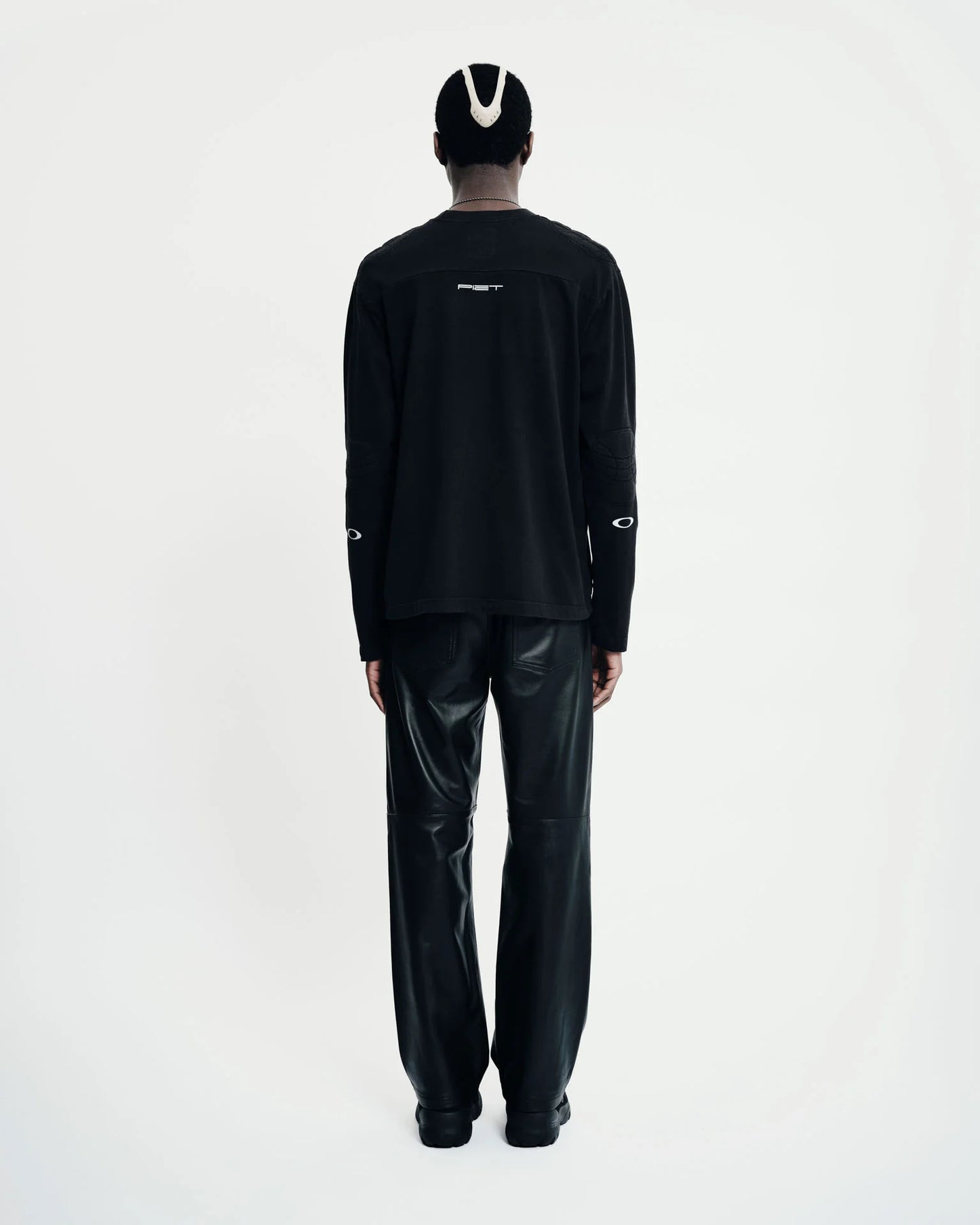 Padded Long Sleeve Tshirt  Black