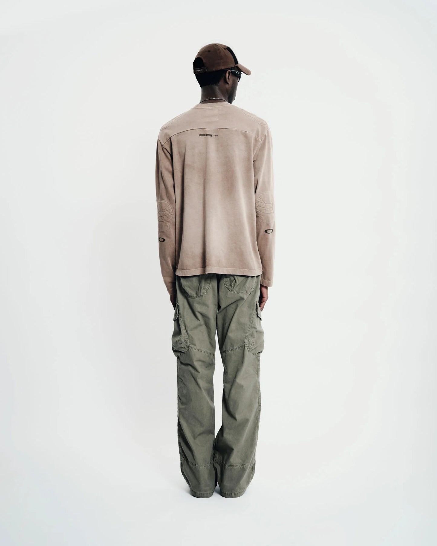 Padded Long Sleeve Tshirt  Dark Tan