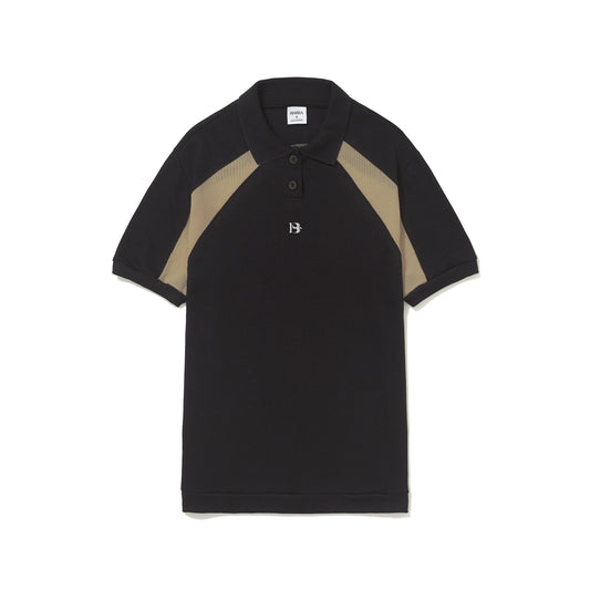 Camisa Polo Classica B Logo Preta
