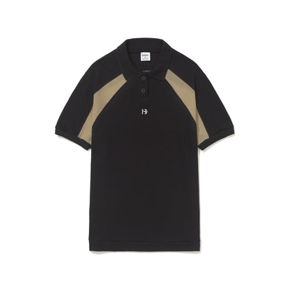 Camisa Polo Classica B Logo Preta
