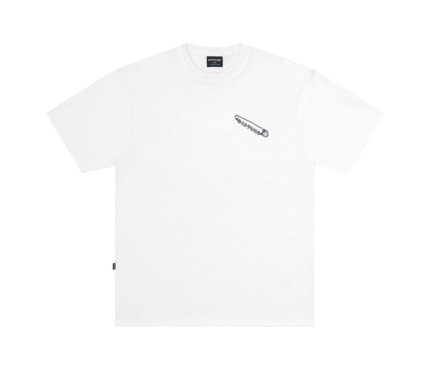 Safety Pin TShirt In OffWhite