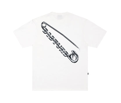 Safety Pin TShirt In OffWhite