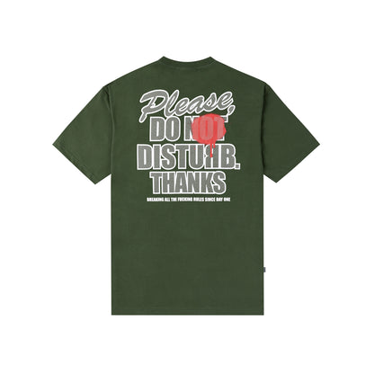 Please Do Disturb TShirt In Green