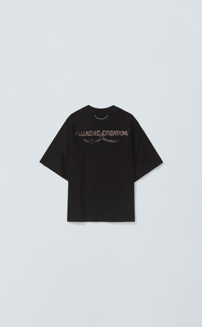 TSHIRT QUADRO CREATIONS REGULAR BLACK