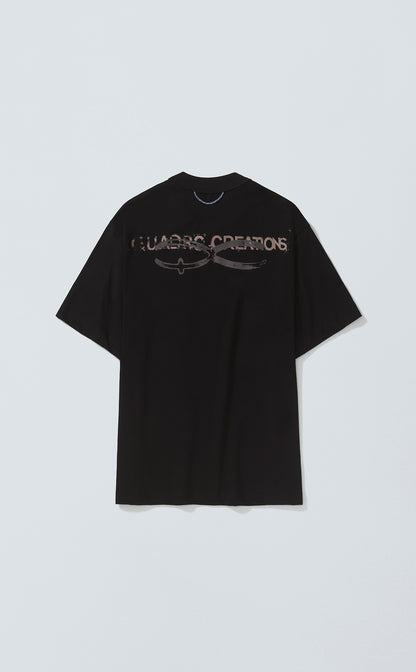 TSHIRT QUADRO CREATIONS REGULAR BLACK