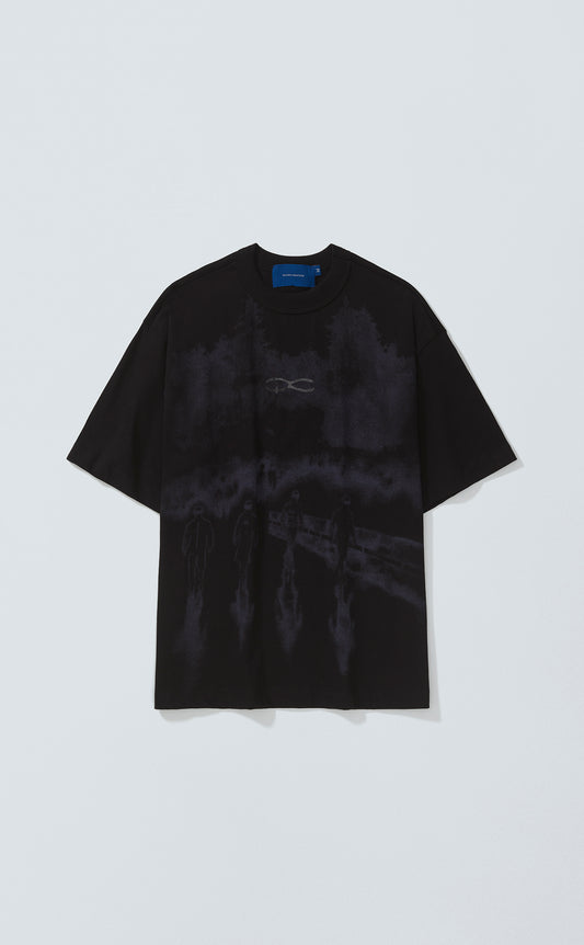 TSHIRT QC PAINT BOXY BLACK