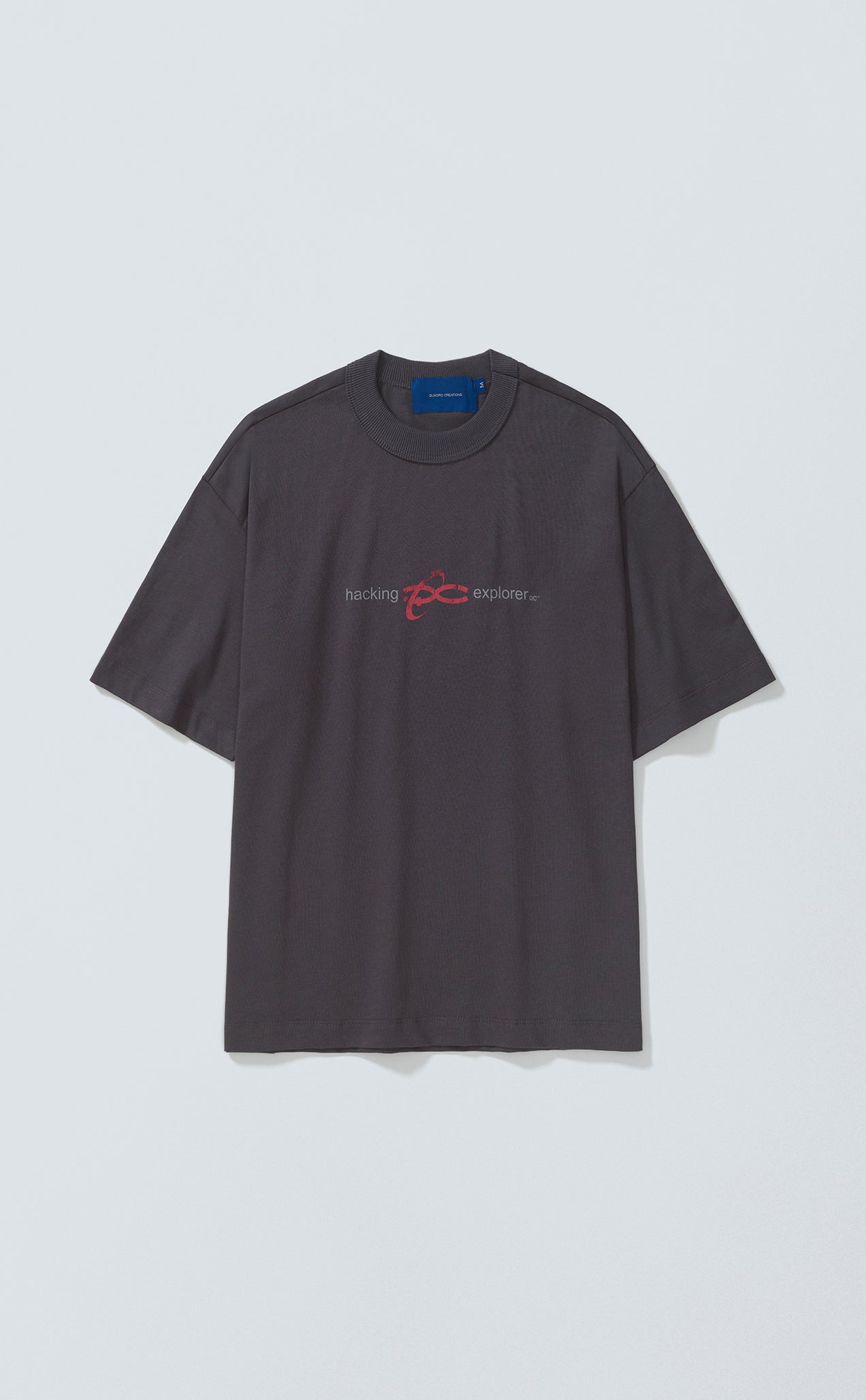 TSHIRT HACKING ACTIVITIES BOXY DARK GREY