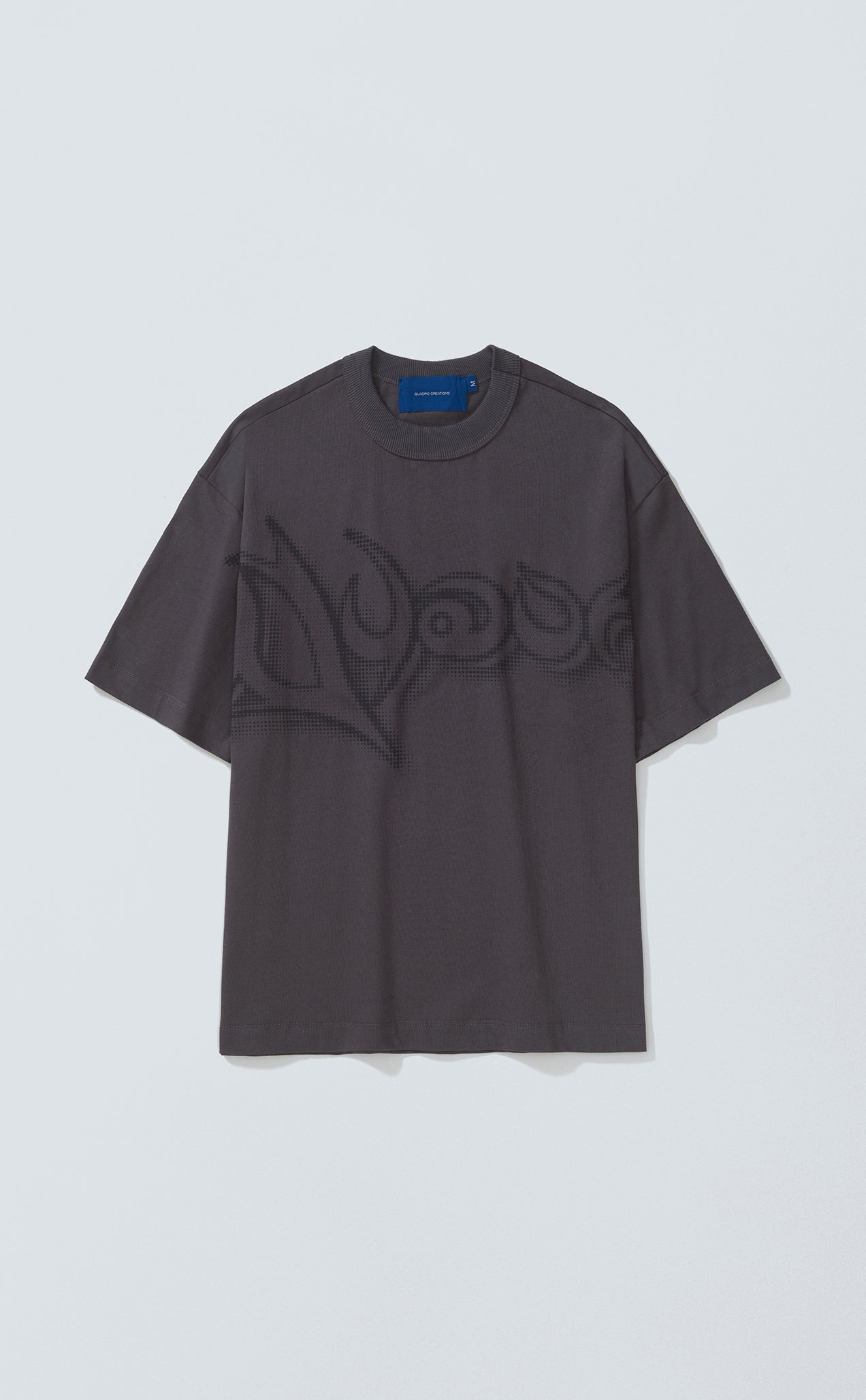 TSHIRT QUADRO TRIBE BOXY DARK GREY