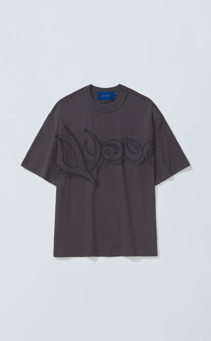 TSHIRT QUADRO TRIBE BOXY DARK GREY