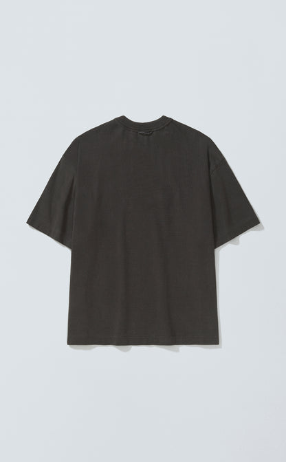 TSHIRT BURNOUT BOXY STONED BLACK