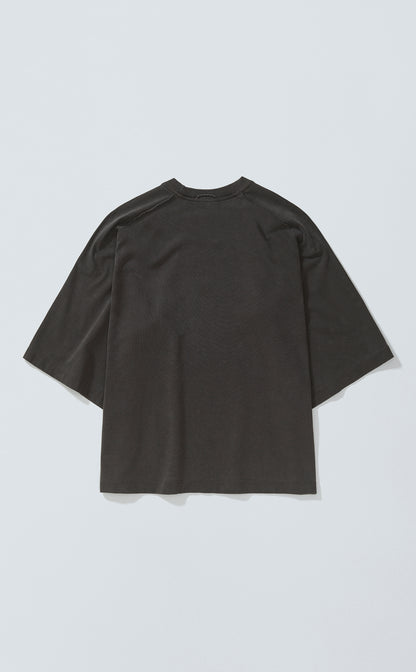 TSHIRT BURNIN OVERSIZED RAGLAN STONED ACID GREEN