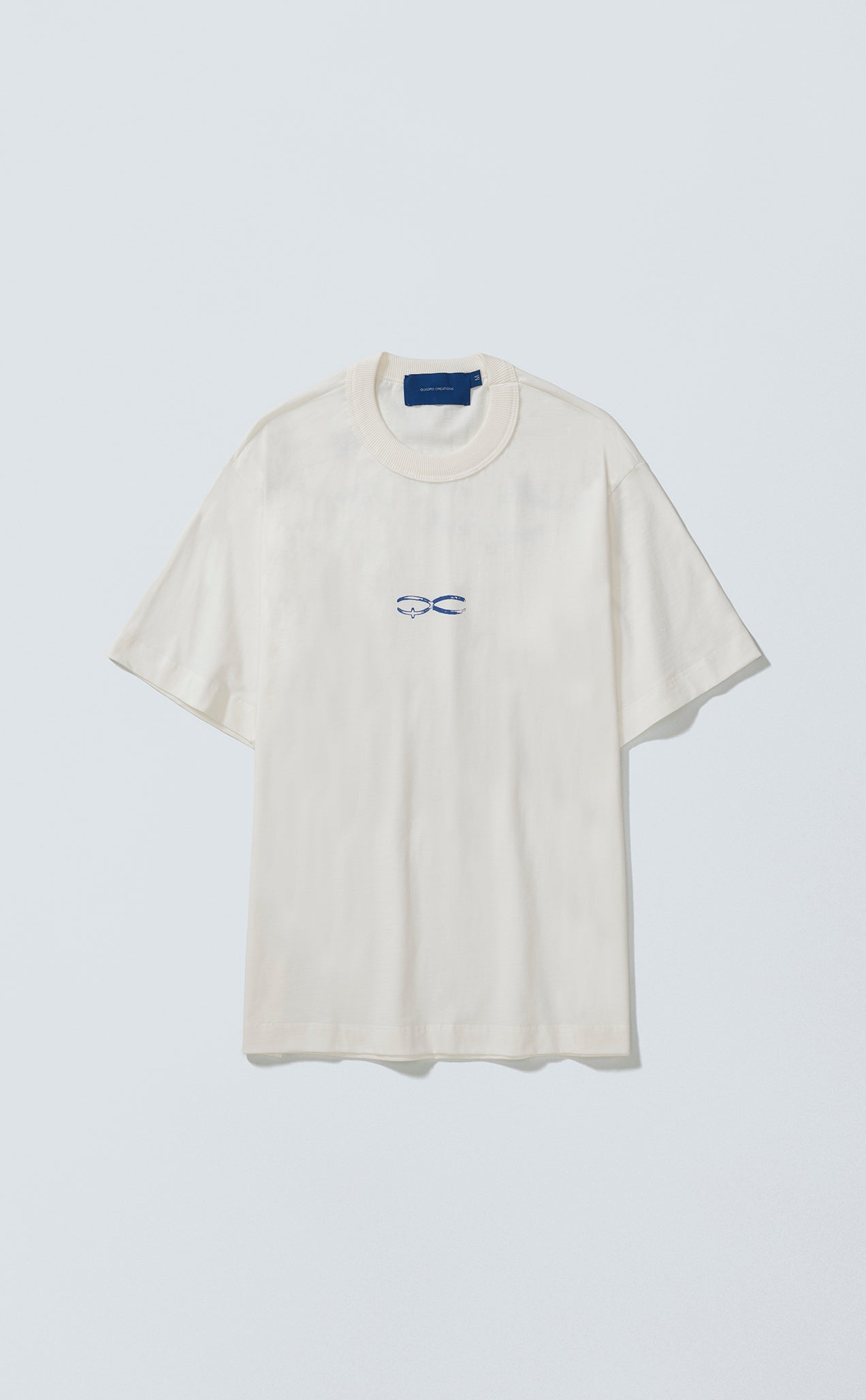 TSHIRT QUADRO CREATIONS REGULAR OFF WHITE
