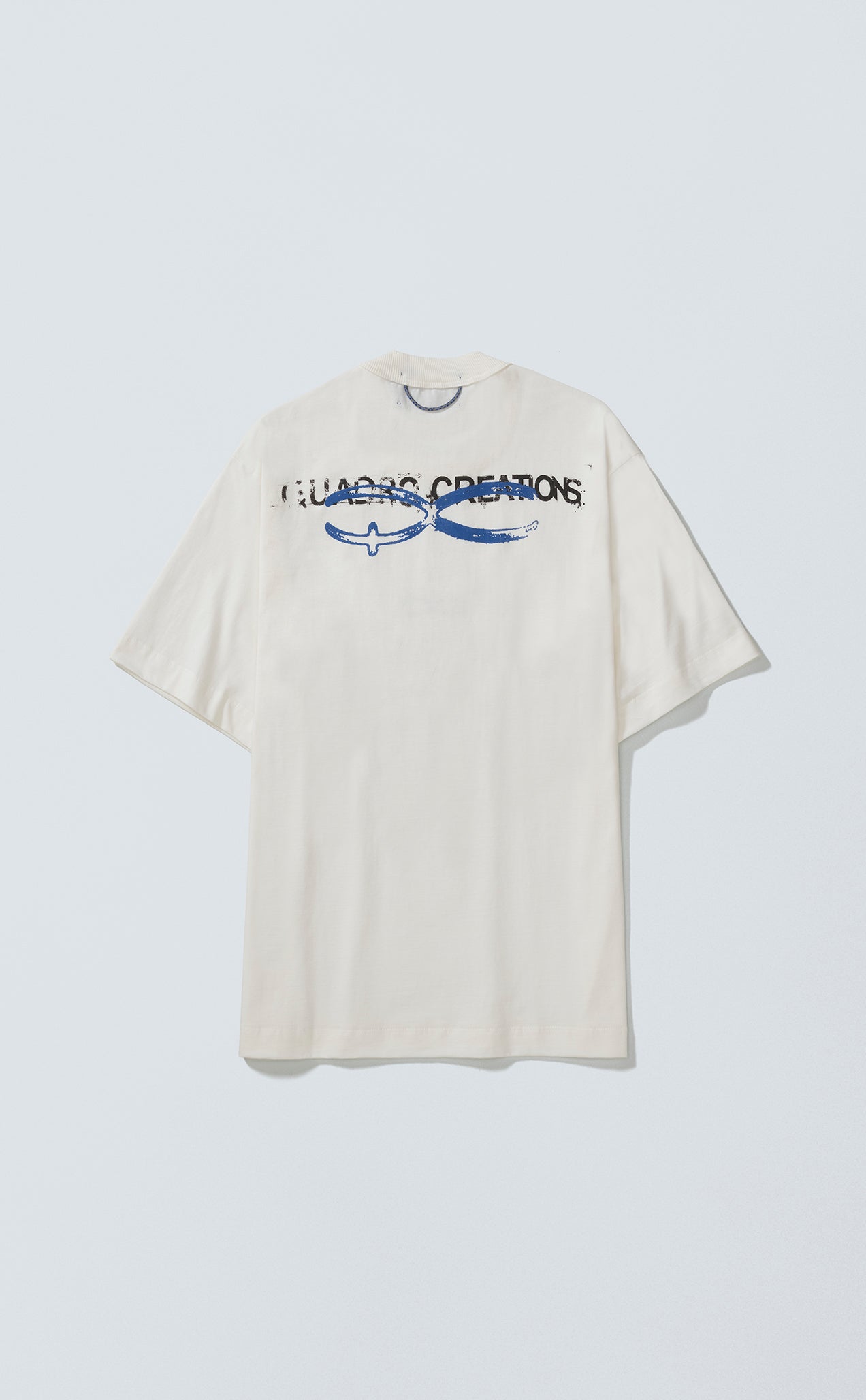 TSHIRT QUADRO CREATIONS REGULAR OFF WHITE