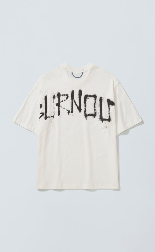 TSHIRT GRAFITE BURNOUT BOXY OFF WHITE
