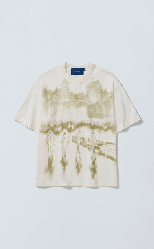 TSHIRT QC PAINT BOXY OFF WHITE