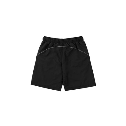 Reflective Nylon Shorts In Black