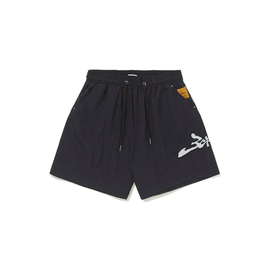 Short Assinatura Logo Refletivo Preto