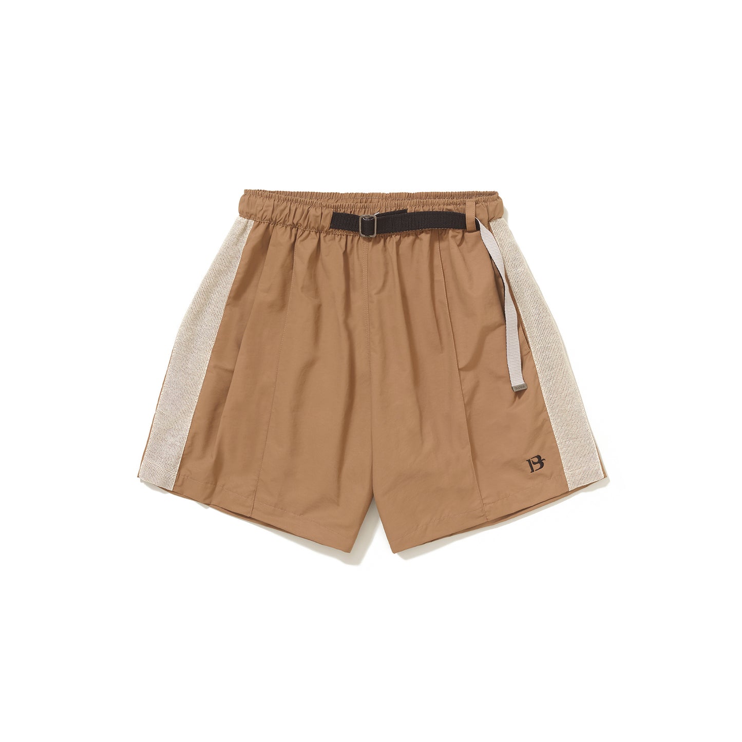 Short B Logo Textura Bege