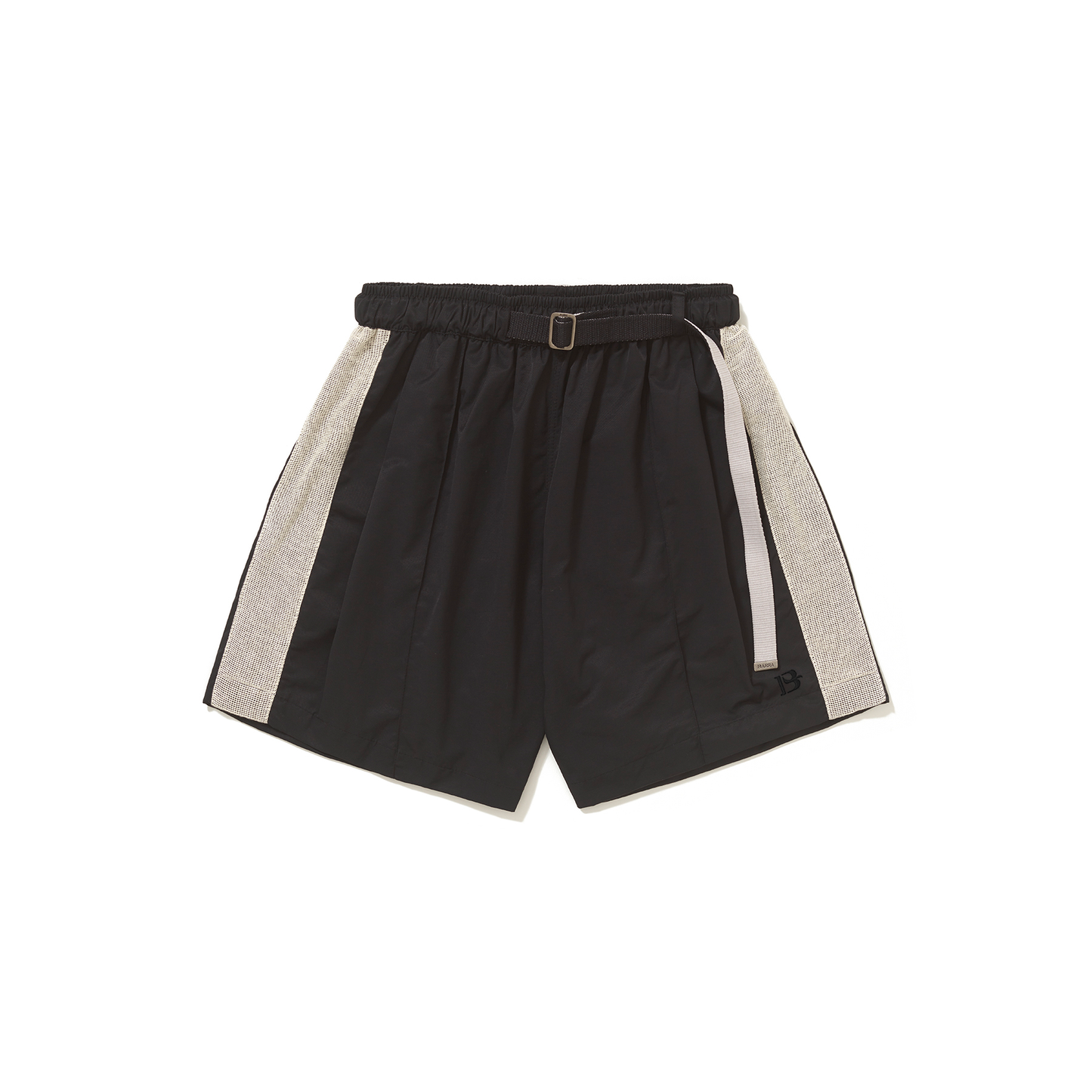 Short B Logo Textura Preto